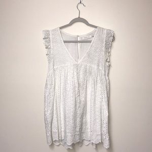White Eyelet Summer Dress